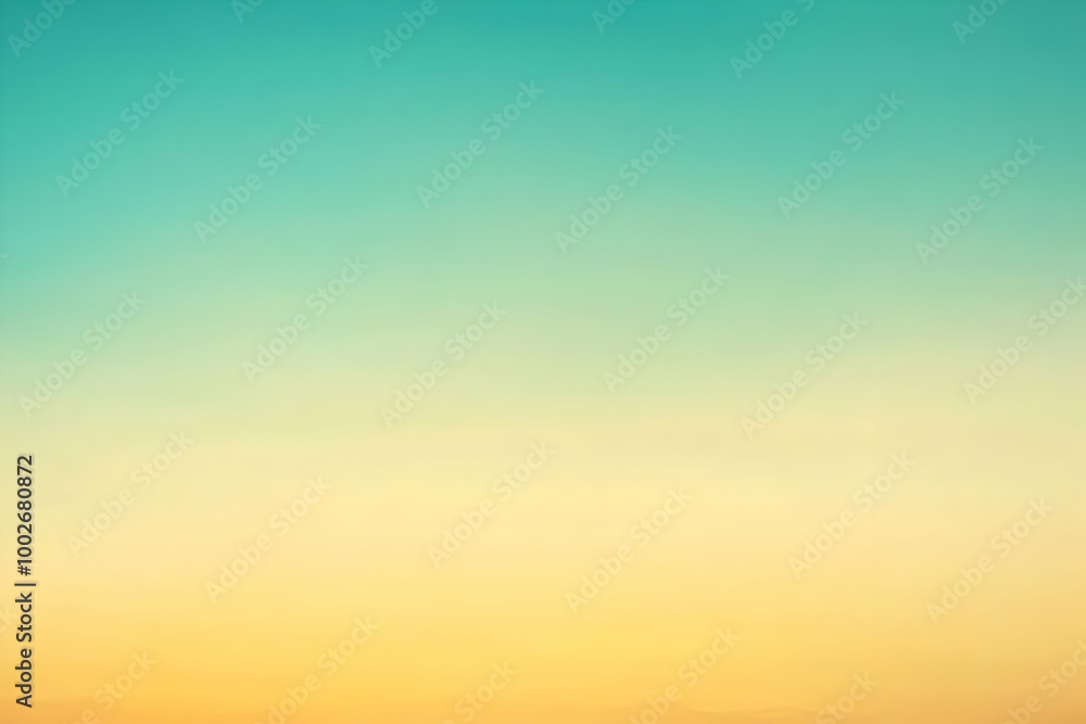 Naklejka premium Gradient light gold to light teal abstract background