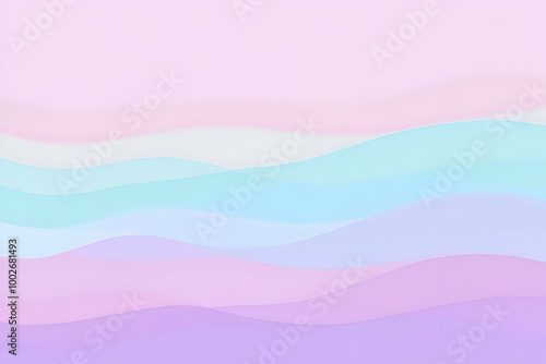 Gradient light seafoam to light lavender abstract background