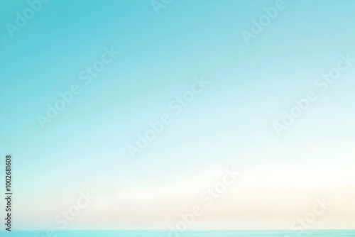 Gradient light mint to light sky blue abstract background