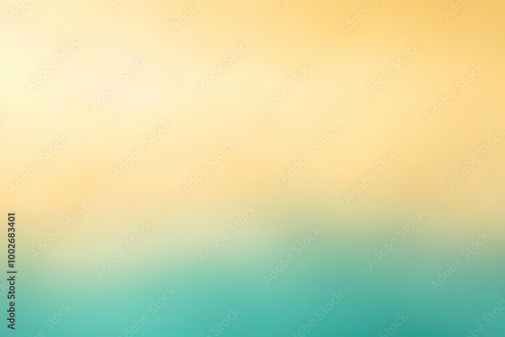 Obraz premium Gradient light teal to light gold abstract background