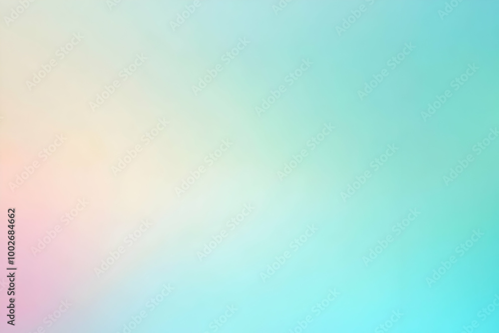 Fototapeta premium Gradient pastel green to pastel blue abstract background