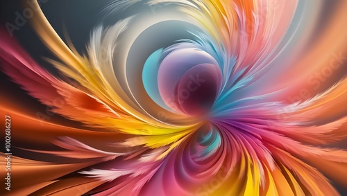 3D multicolored abstract background image