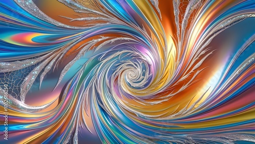 3D multicolored abstract background image