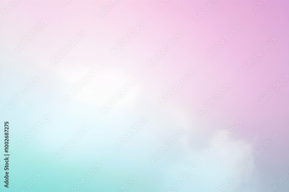 Fototapeta premium Gradient light seafoam to pale lavender abstract background