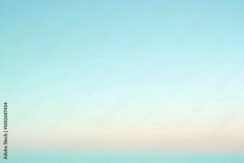 Obraz premium Gradient light mint to light blue abstract background