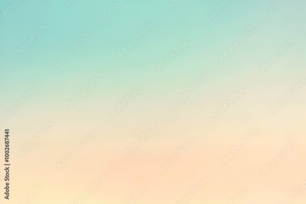 Fototapeta premium Gradient cream to light seafoam abstract background