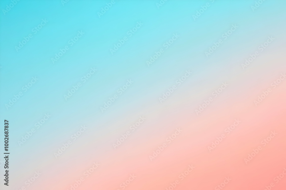 Obraz premium Gradient light coral to light blue abstract background