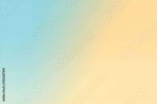 Gradient light gold to light blue abstract background