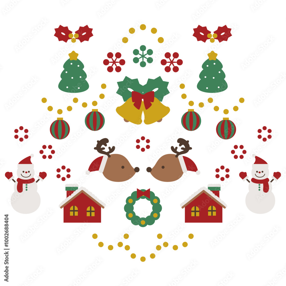 かわいいクリスマスのイラスト素材2 かわいいクリスマスのイラスト素材2