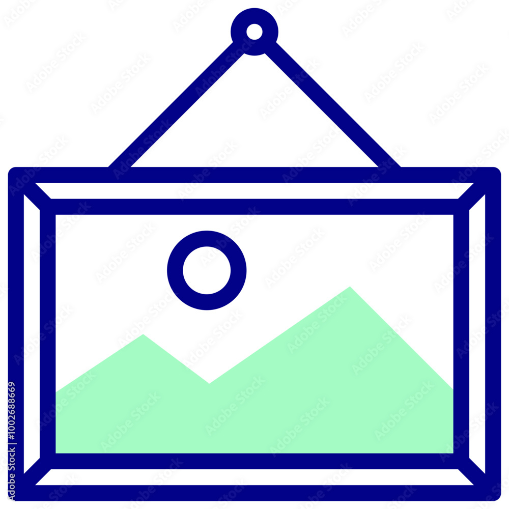 painting mixed outline vector icon painting mixed outline vector icon