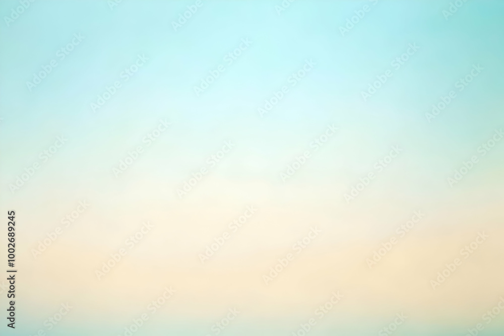 Gradient light cyan to cream abstract background
