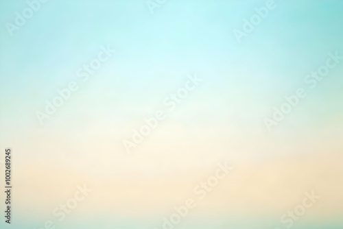 Gradient light cyan to cream abstract background