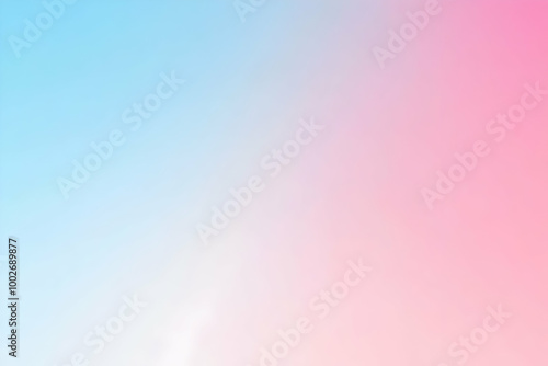 Gradient light blue to baby pink abstract background