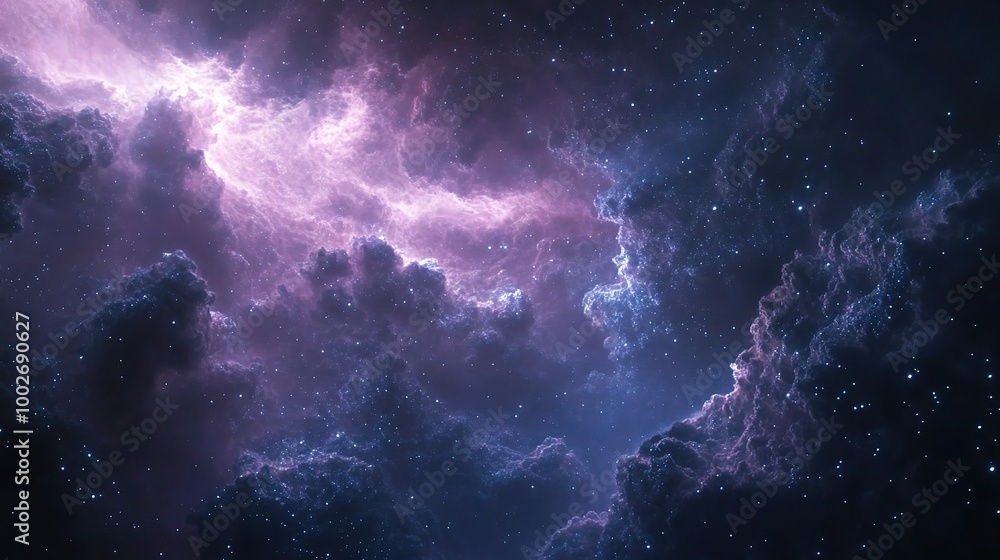 Cosmic Cloudscape in Vibrant Colors and Stars Cosmic Cloudscape in Vibrant Colors and Stars