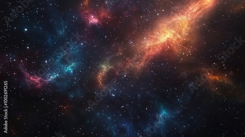 Vast Colors of Cosmic Nebulae in Deep Space