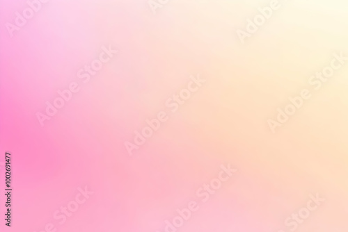 Gradient light gold to pastel pink abstract background