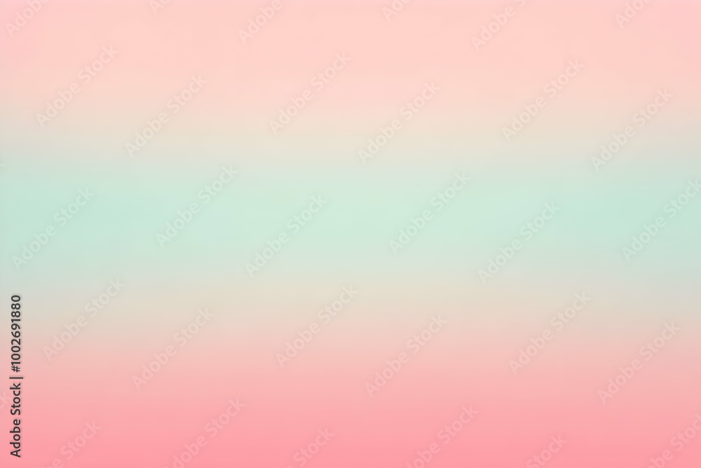 Obraz premium Gradient light rose to light mint abstract background