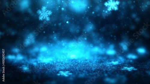 Snowflake inspired background with copy space