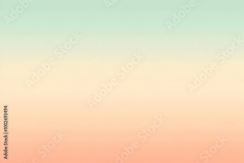 Gradient light peach to light green abstract background