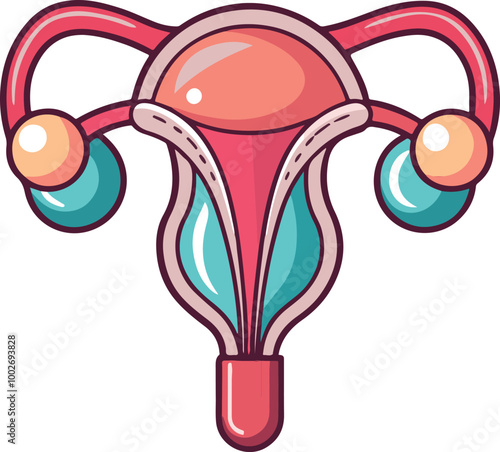 intrauterine device vector illustration