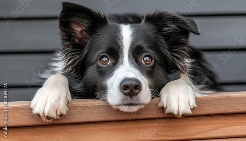 Border Collie Love A Loyal Dog Resting Beside Its Owner with a Heart-Shaped Toy, A Symbol of Unconditional Affection and Companionship