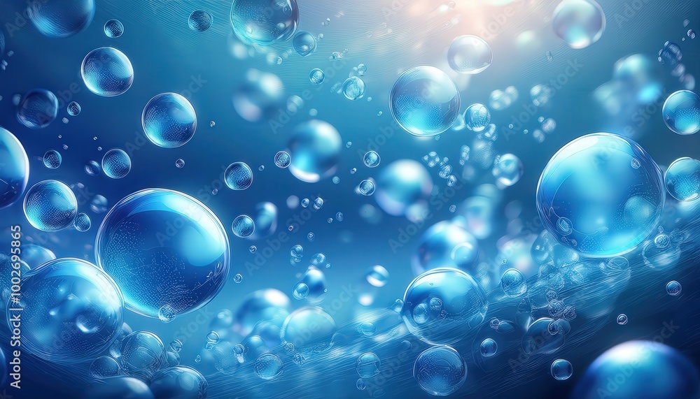 透明な青い水の泡が浮かぶ構図で、エーテル的な背景が軽やかさと爽やかさを感じさせ、泡の透明感を引き立てる光と反射が特徴。
透明な青い水の泡が浮かぶ構図で、エーテル的な背景が軽やかさと爽やかさを感じさせ、泡の透明感を引き立てる光と反射が特徴。