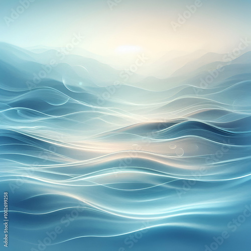 Calm Blue Water Ripples