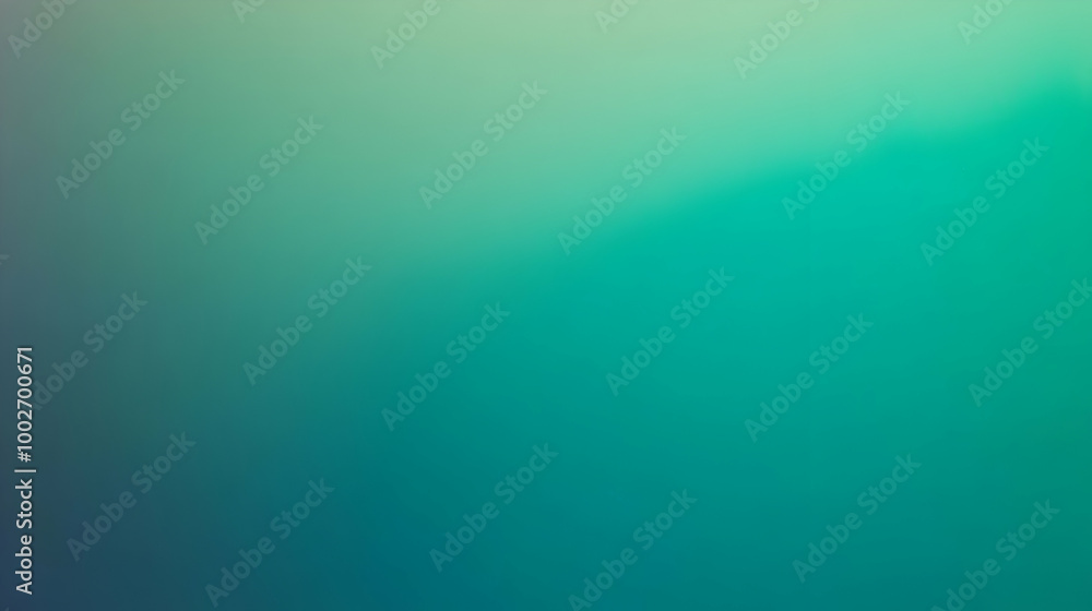 Obraz premium Blurred gradient jade to emerald abstract background