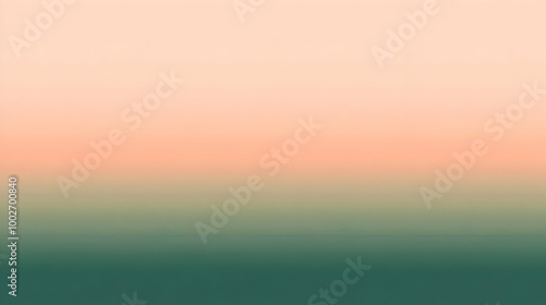 Blurred gradient forest green to peach abstract background