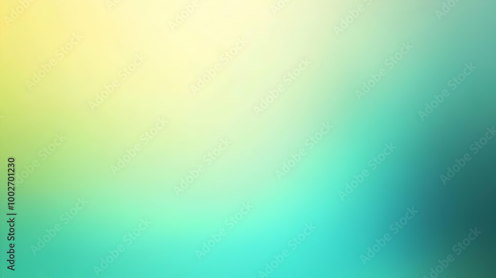 Obraz premium Blurred gradient lime to teal abstract background