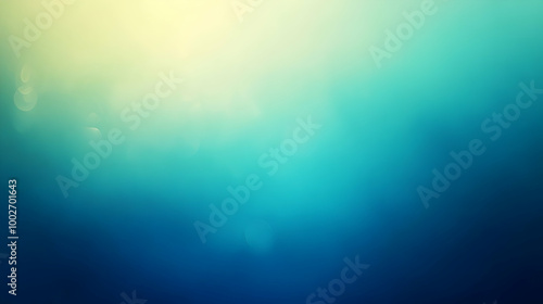 Blurred gradient turquoise to sapphire abstract background