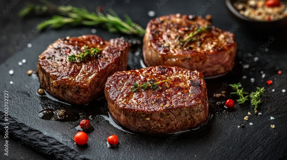 Gourmet Meals Veal Medallions Expensive Restaurant Recipe Serving Concept Luxury Lifestyle Gourmet Meals Veal Medallions Expensive Restaurant Recipe Serving Concept Luxury Lifestyle