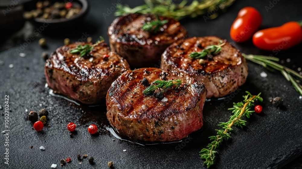 Gourmet Meals Veal Medallions Expensive Restaurant Recipe Serving Concept Luxury Lifestyle Gourmet Meals Veal Medallions Expensive Restaurant Recipe Serving Concept Luxury Lifestyle