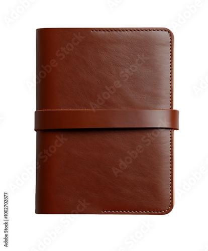 vintage brown leather journal  photo