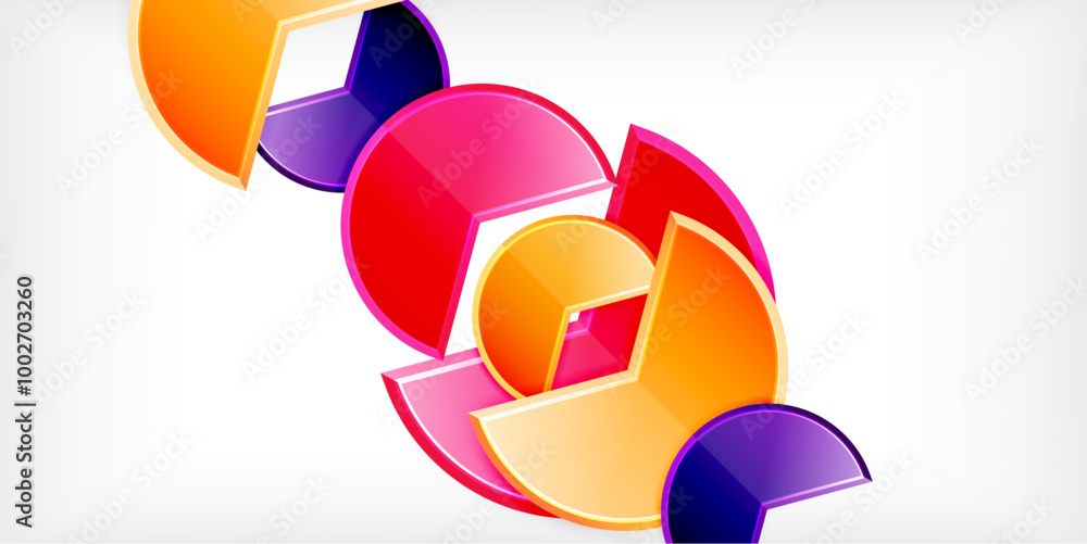 Glass reflective geometric round shapes background. Vector Illustration For Wallpaper, Banner, Background, Card, Book Illustration, landing page Glass reflective geometric round shapes background. Vector Illustration For Wallpaper, Banner, Background, Card, Book Illustration, landing page