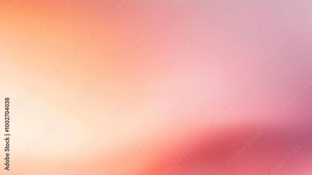 Fototapeta premium Blurred gradient rose to coral abstract background