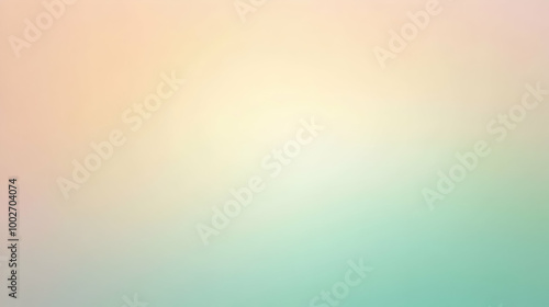 Blurred gradient beige to mint abstract background