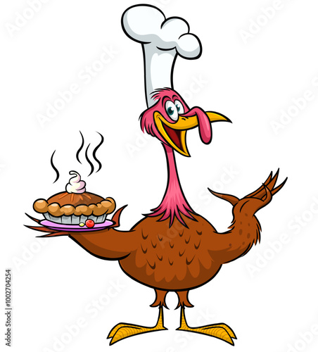 turkey; thanksgiving; cartoon; funny; poultry; vector; bird; happy; character; isolated; cute; day; farm; illustration; mascot; wing; holiday; waving; fowl; contour; icon; pilgrim; party; comic; celeb