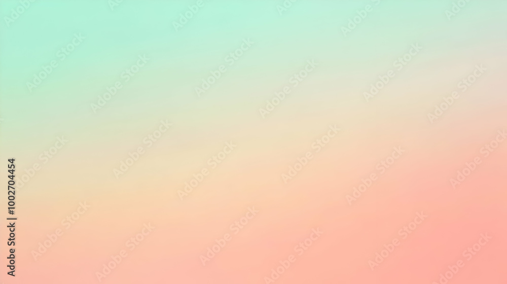 Blurred gradient mint to peach abstract background Blurred gradient mint to peach abstract background