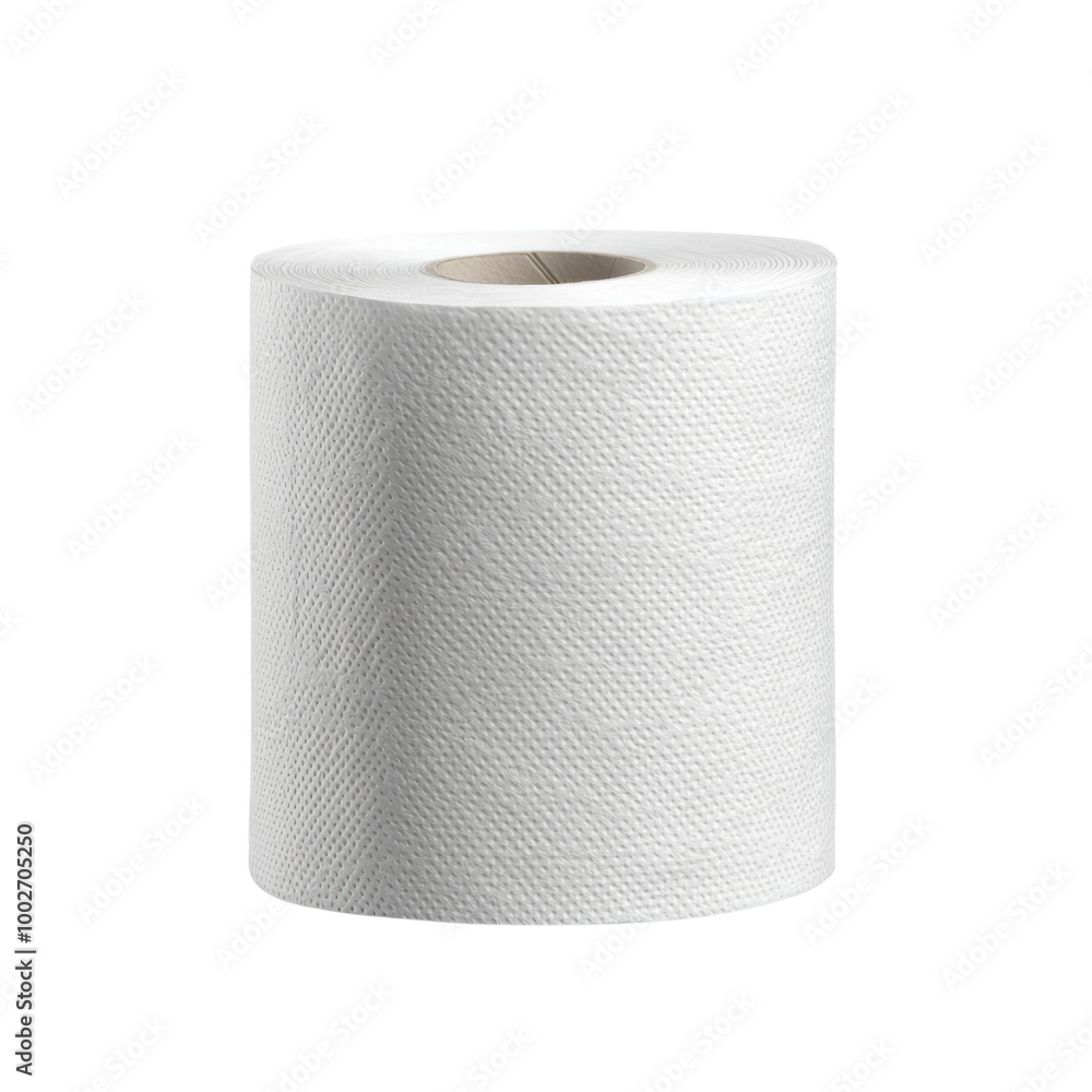 Roll of white paper towels on a black background Roll of white paper towels on a black background
