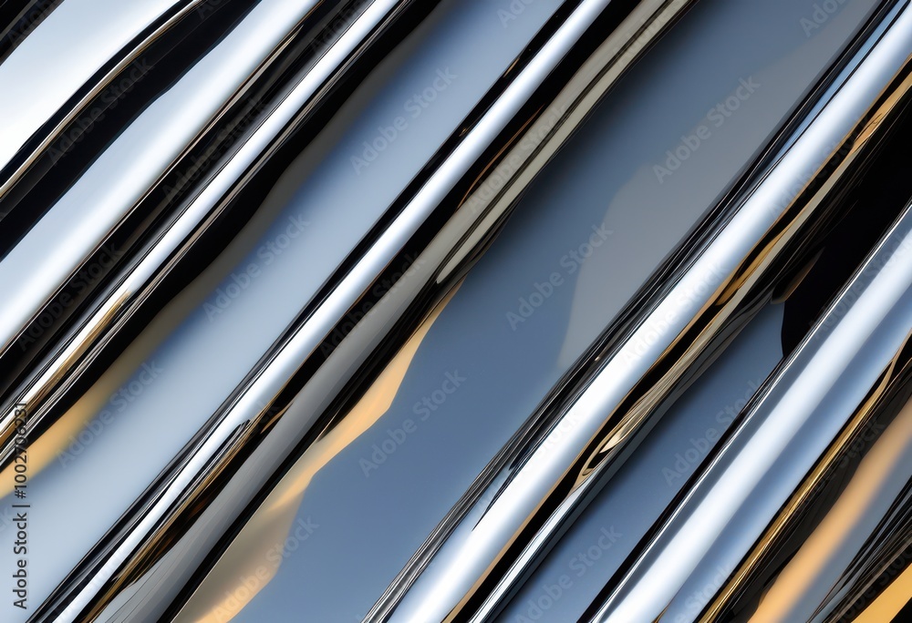 intricate patterns reflections sleek shiny chrome surface captured close detail, metallic, luster, sheen, texture, gloss, illumination, light, mirror intricate patterns reflections sleek shiny chrome surface captured close detail, metallic, luster, sheen, texture, gloss, illumination, light, mirror