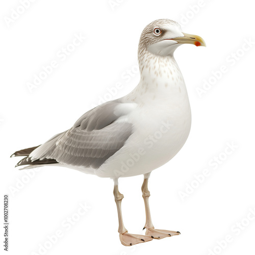 Herring Gull isolated on transparent or white background