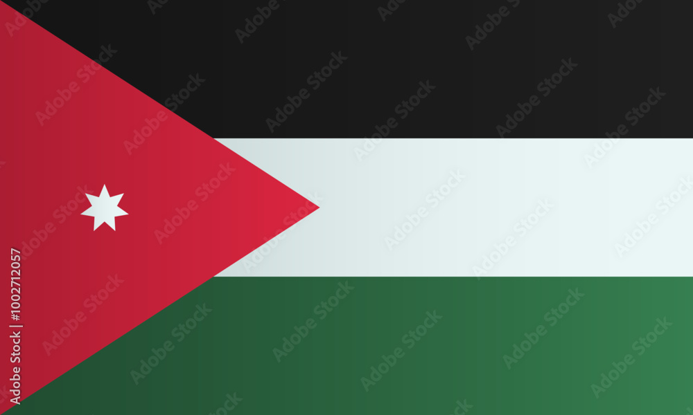 Flag of Jordan. Coutry identity Flag of Jordan. Coutry identity