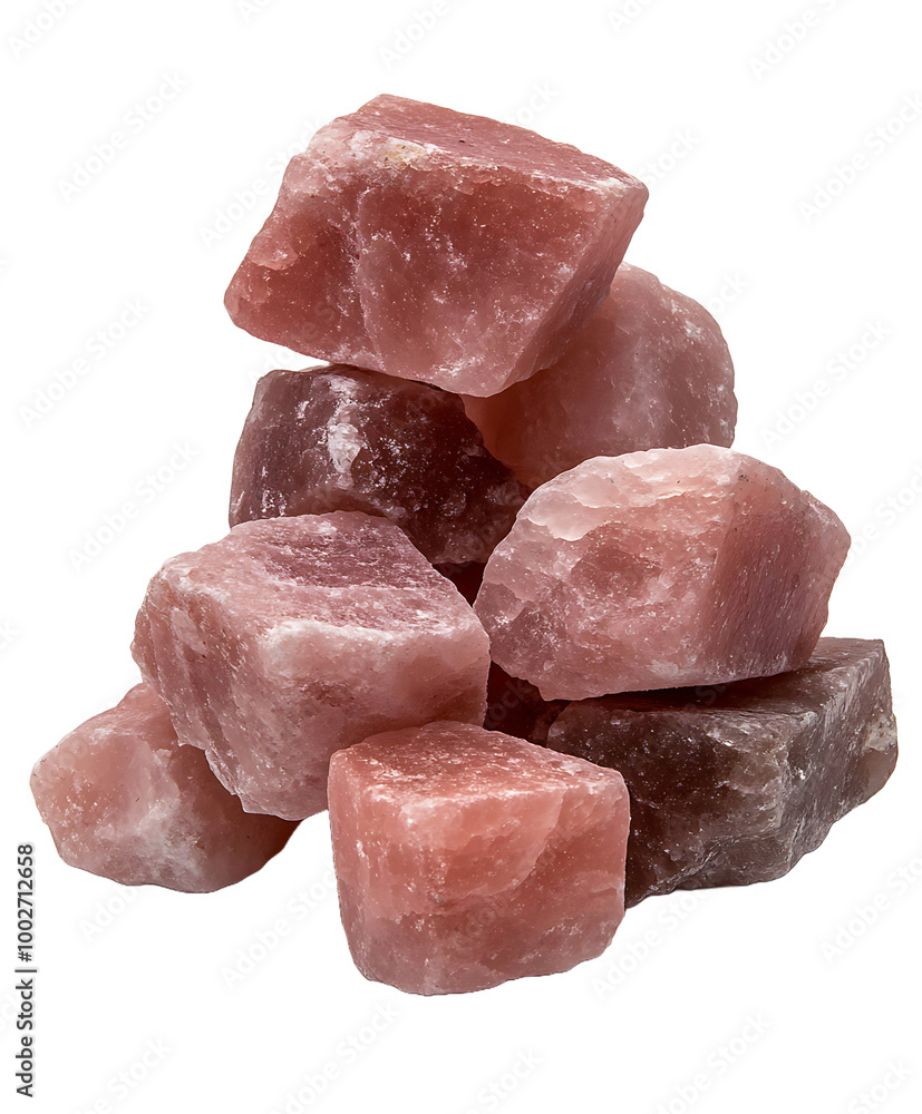 small pile of pink Himalayan salt crystals isolated on transparent background small pile of pink Himalayan salt crystals isolated on transparent background