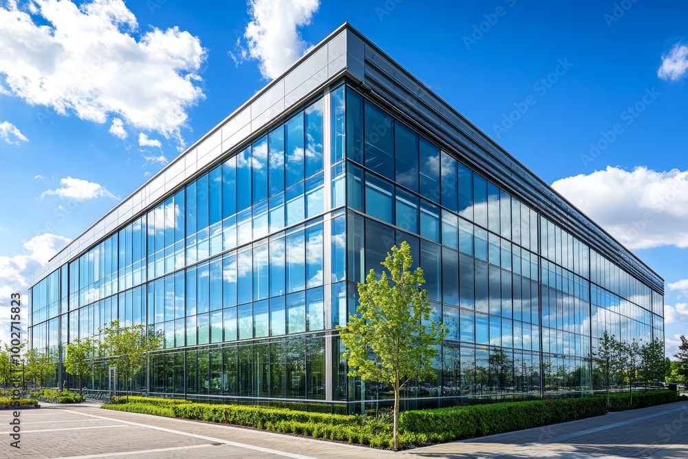 Modern office building, Generative AI Modern office building, Generative AI