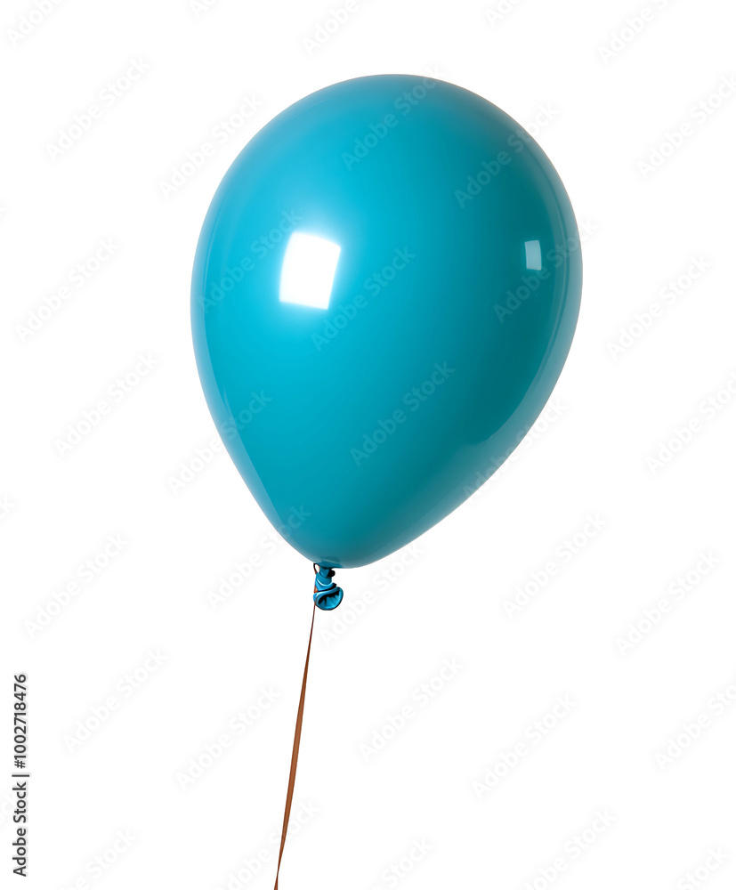 single inflated blue balloon isolated on transparent background single inflated blue balloon isolated on transparent background