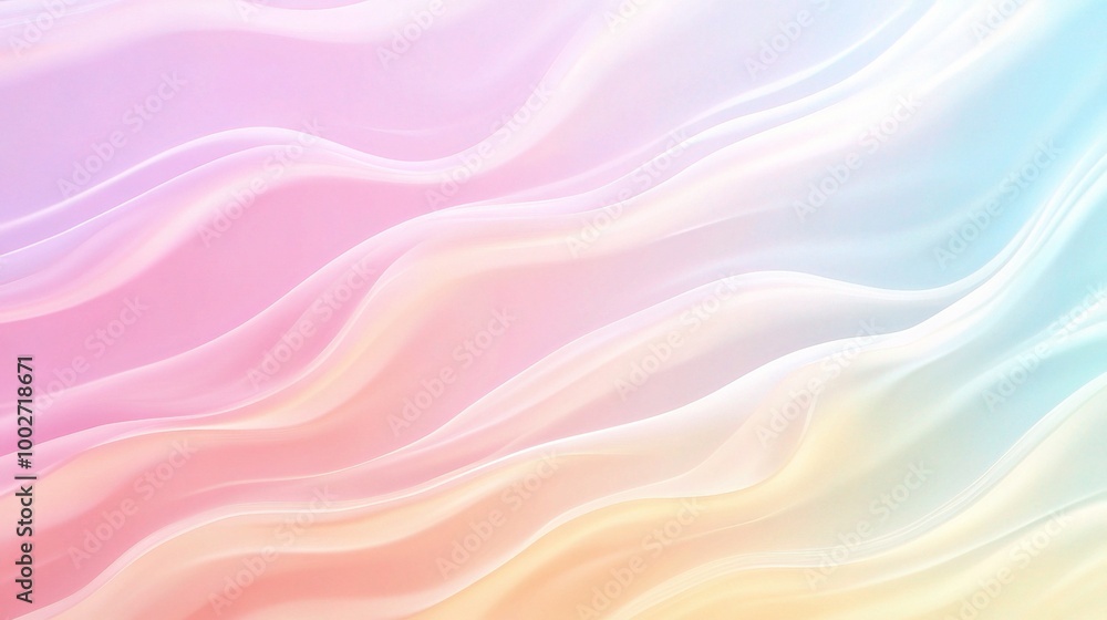 Soft Pastel Waves Background Design Soft Pastel Waves Background Design