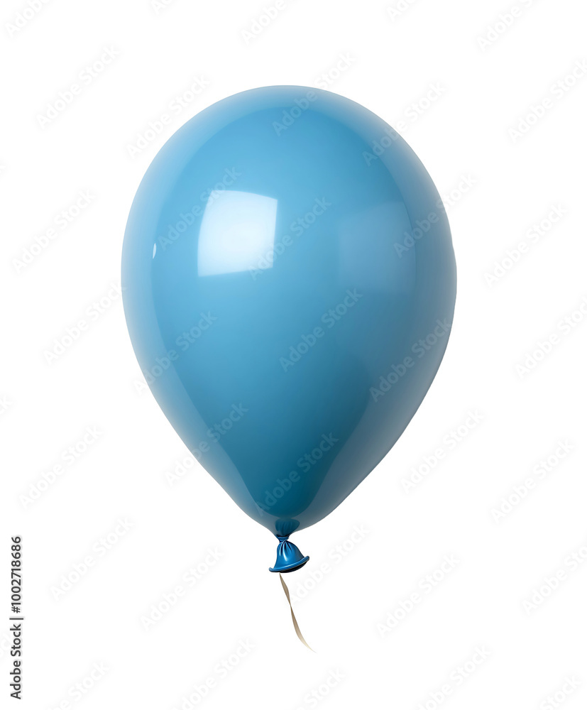 single inflated blue balloon isolated on transparent background single inflated blue balloon isolated on transparent background