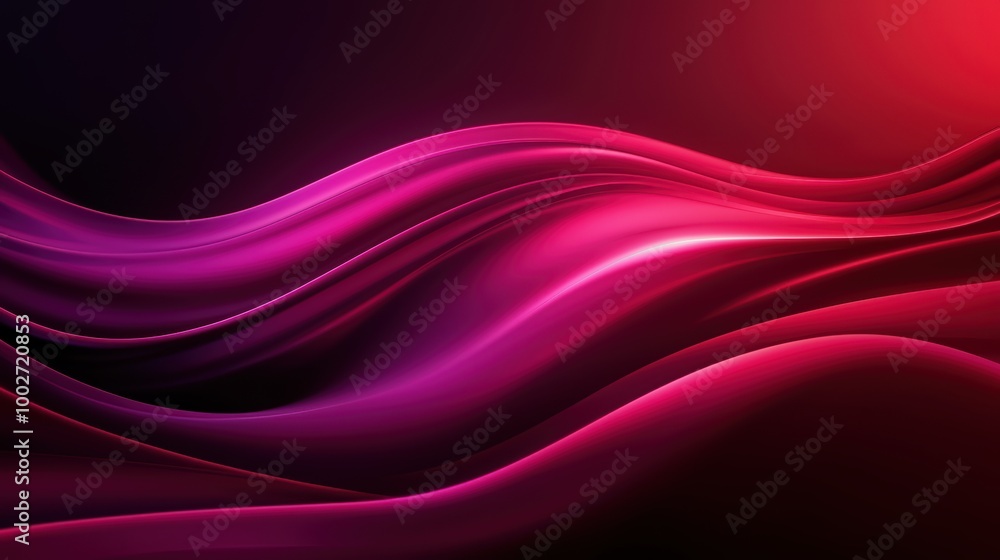 Smooth flowing waves of vibrant pink and purple hues Smooth flowing waves of vibrant pink and purple hues