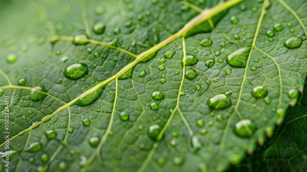 Leaf Surface Serenity, a close-up exploration of intricate leaf textures adorned with a delicate water droplet, showcasing nature's elegance and tranquility. Leaf Surface Serenity, a close-up exploration of intricate leaf textures adorned with a delicate water droplet, showcasing nature's elegance and tranquility.